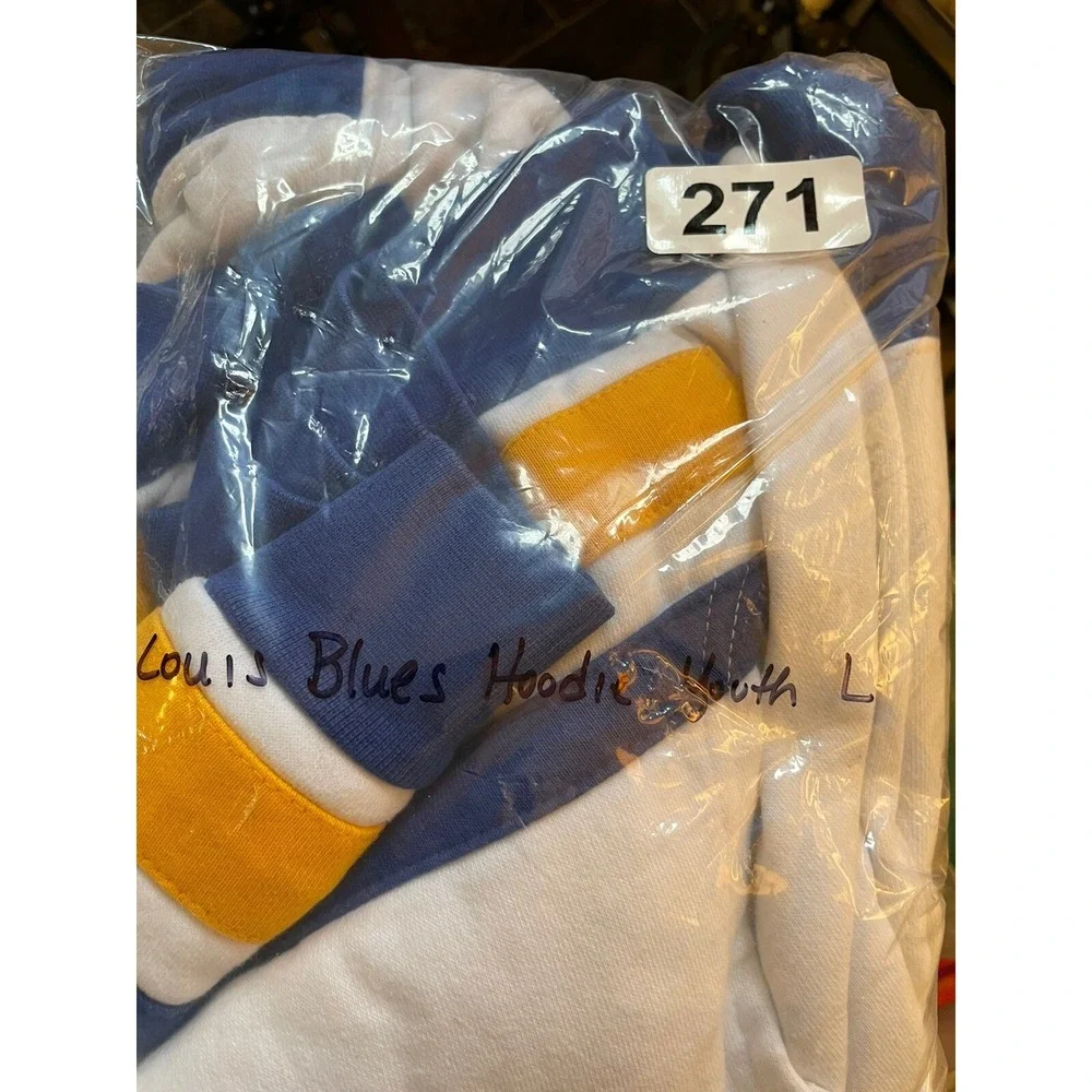 Majestic St. Louis Blues Youth Hoodie‎ Size Large